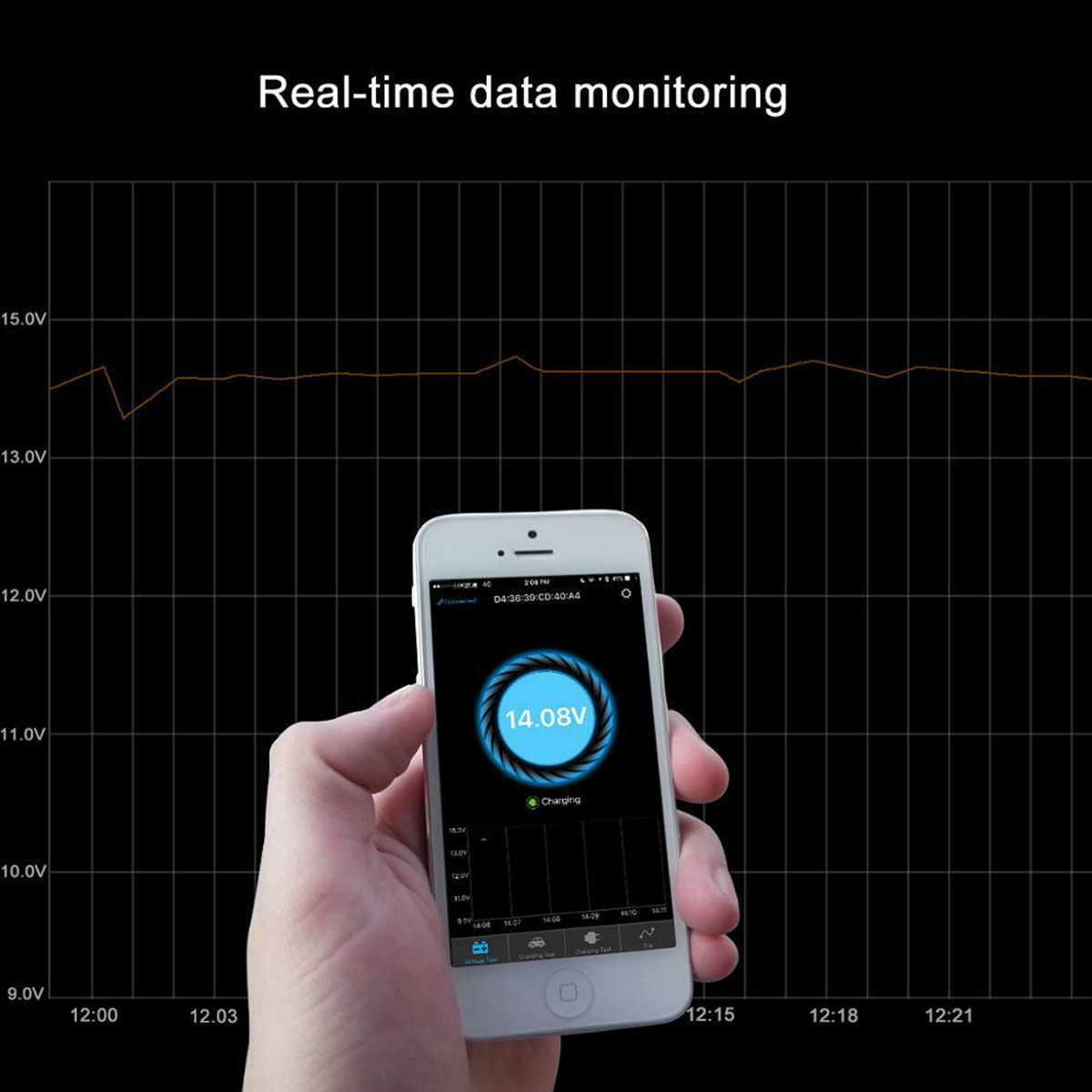 12V-Battery-Monitor-Via-blue-tooth-40-Voltage-Meter-Tester-WAuto-Alarm-BM2-1670915