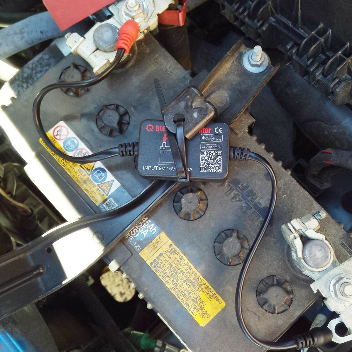 12V-Battery-Monitor-Via-blue-tooth-40-Voltage-Meter-Tester-WAuto-Alarm-BM2-1670915