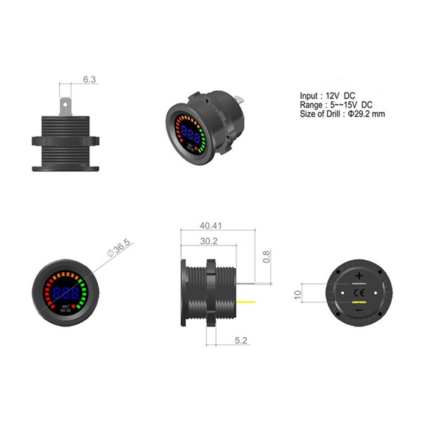 12V-Vehicle-Colorful-Screen-Volt-Meterr-Waterproof-Digital-Warning-Instrument-1108512