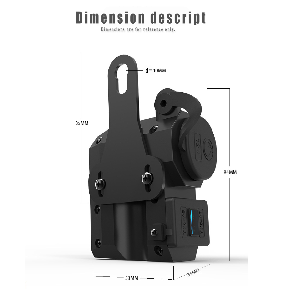 12V-Waterproof-Dual-USB-Charger-Power-Adapter-Socket--Voltage-Voltmeter-1407372