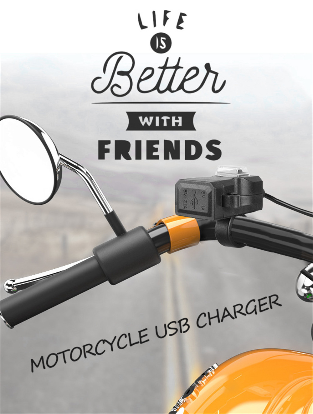 12V-Waterproof-Dual-USB-Port-Motorcycle-Handlebar-Charger-1A21A-Adapter-Power-Supply-Socket-1397466