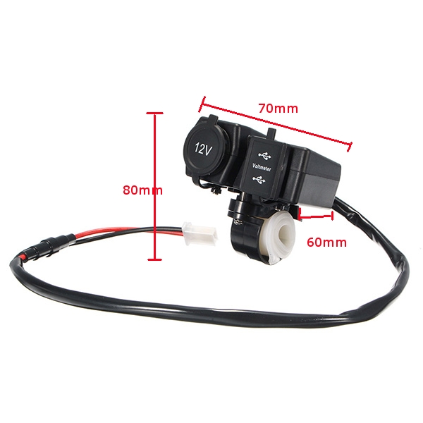 12V24V-31A-Waterproof-Motorcycle-Dual-Usb-Charger-LED-Volt-Meter-VoltmeterSocket-1171694