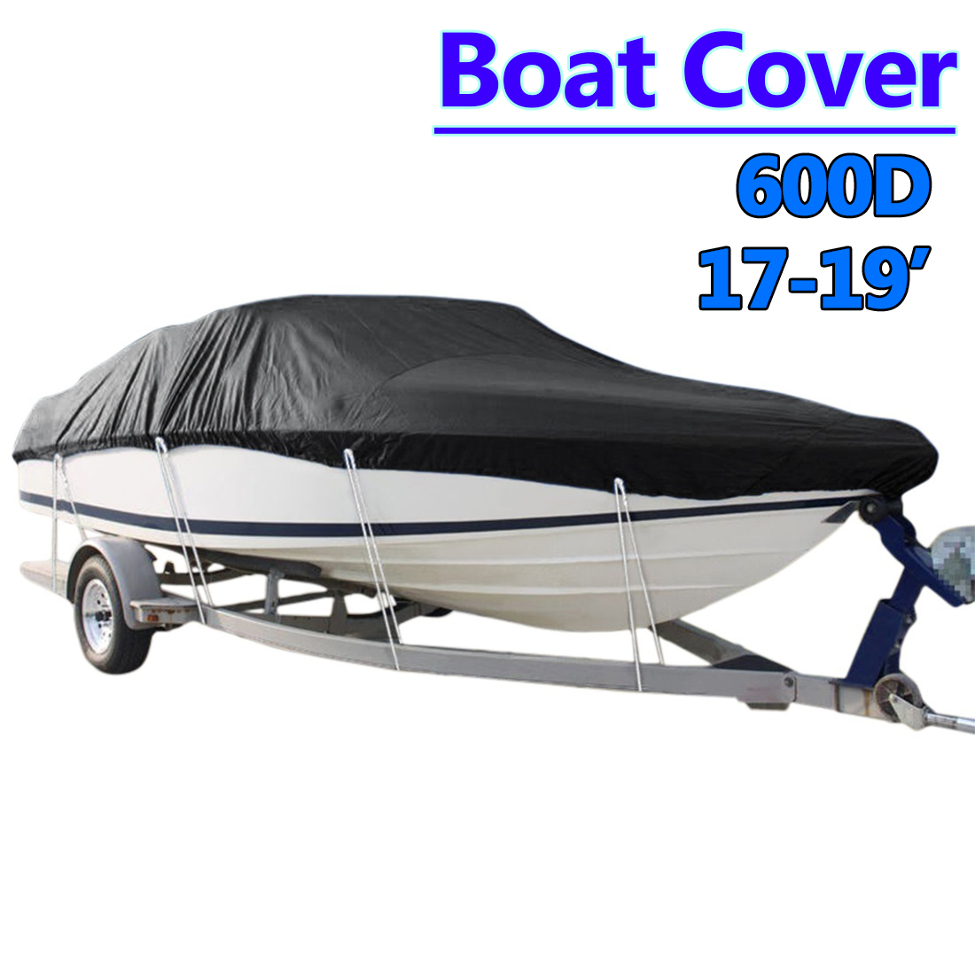 17ft-19ft-Trailerable-Marine-Grade-Boat-Cover-UV-Resistant--Mesh-Bag-1449220