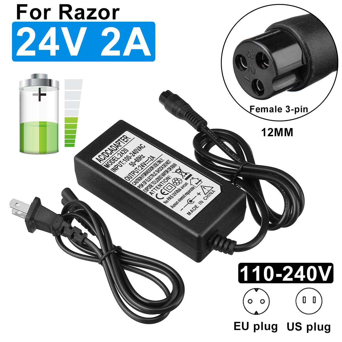 24V-2A-Electric-Scooter-Battery-Charger-Fr-RAZOR-E100-E200-E300-E125-E150-E500-1681485