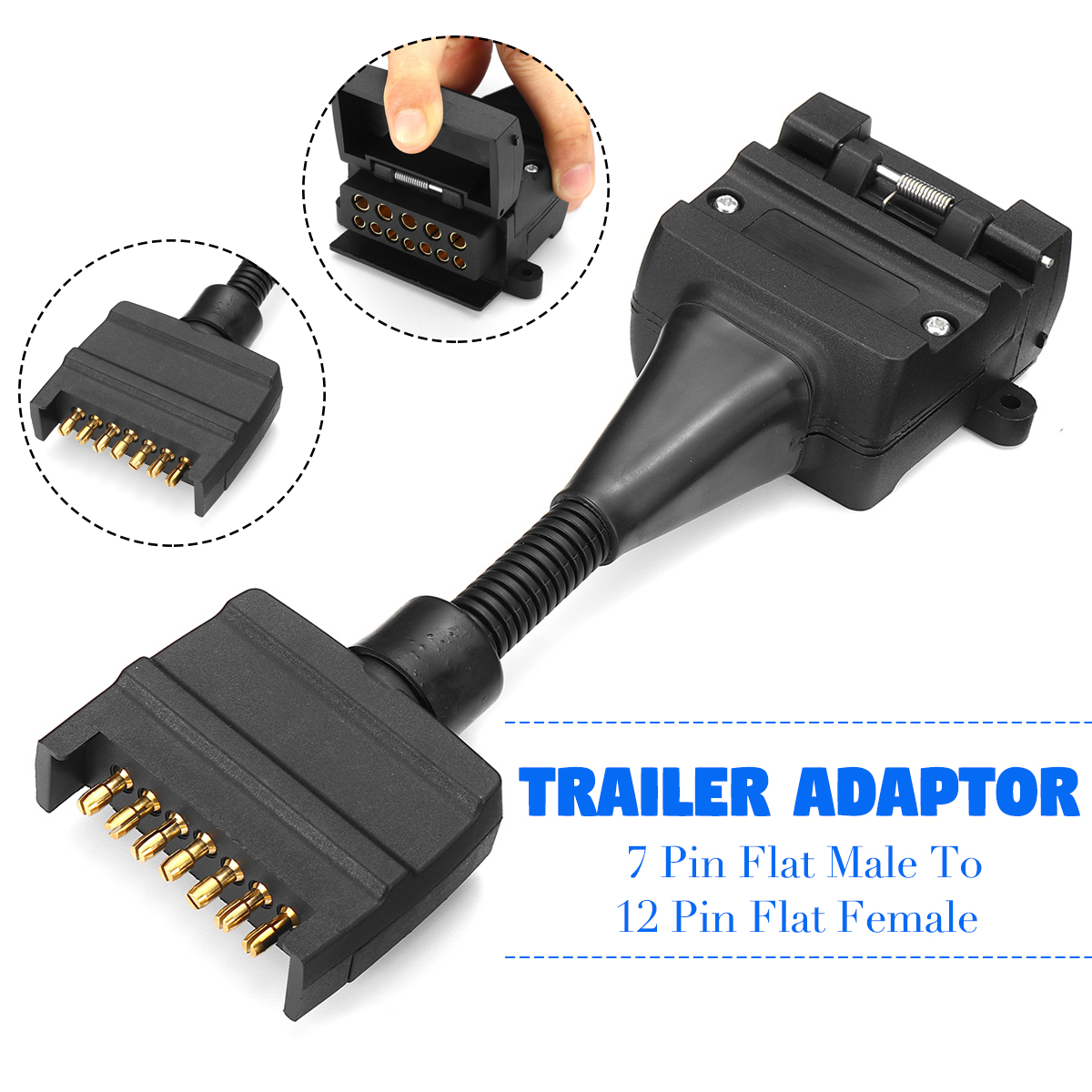 2pcs-7-Pin-Female-To-12Pin-Male-Trailer-Adapter-Electric-Tow-Converter-Plug-1688823