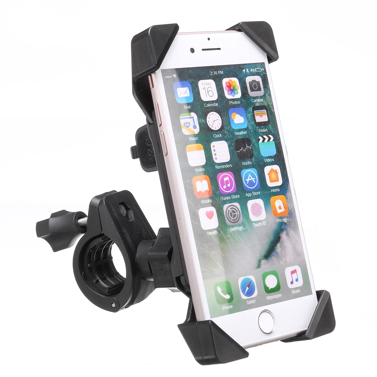 35-6inch-USB-Charing-Cell-Phone-GPS-Holder-Motorcycle-Bike-Handlebar-Mount-Black-1514250