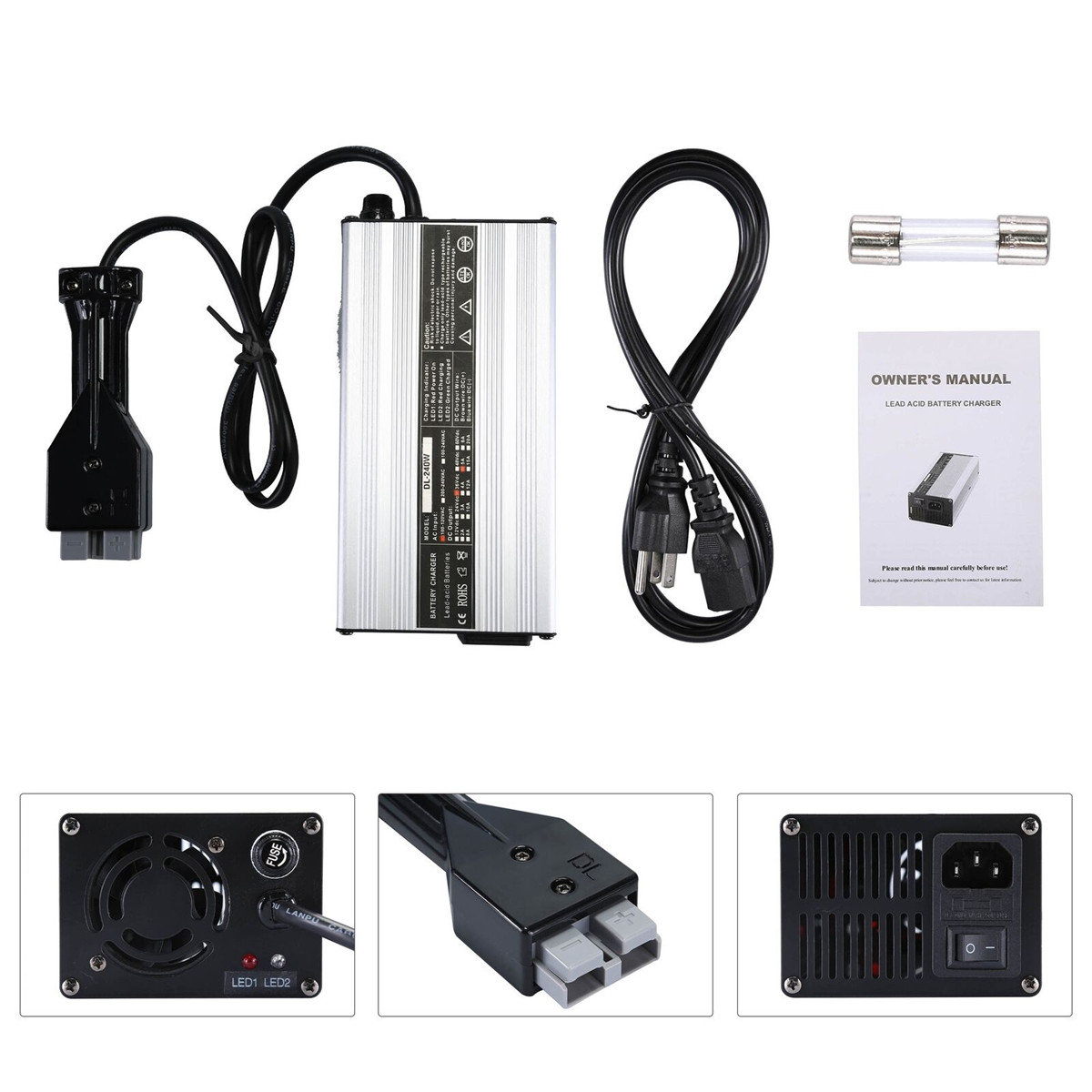 36V-Volt-Golf-Cart-Battery-Charger-For-Yamaha-Ez-Go-Club-Car-MARATHON83-94-SB50-1587175
