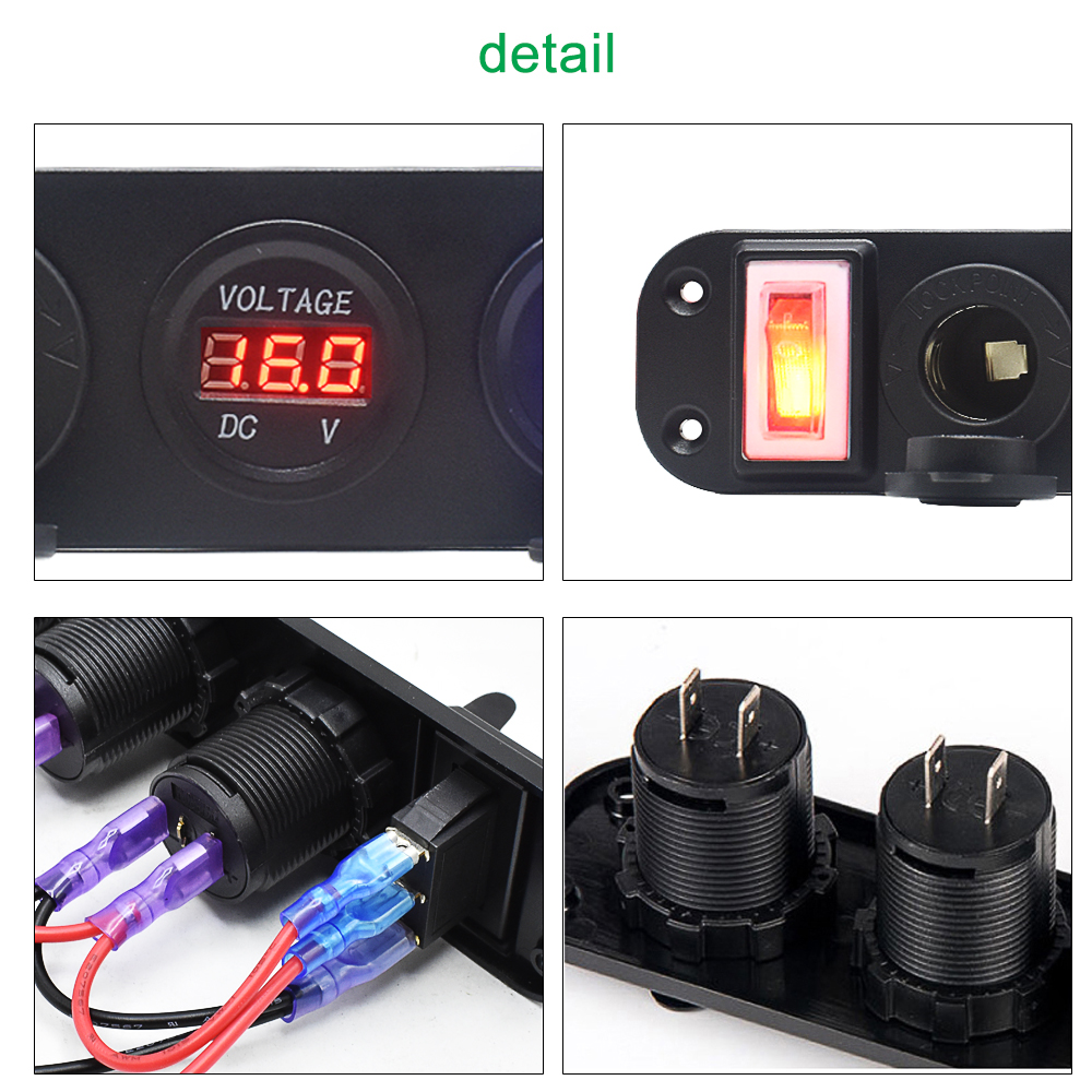 4-in-1-USB-Lighter-Digital-Voltmeter-Dual-USB-Power-Charger-12V-Power-Socket-Waterproof-Dustproof-Wi-1720439