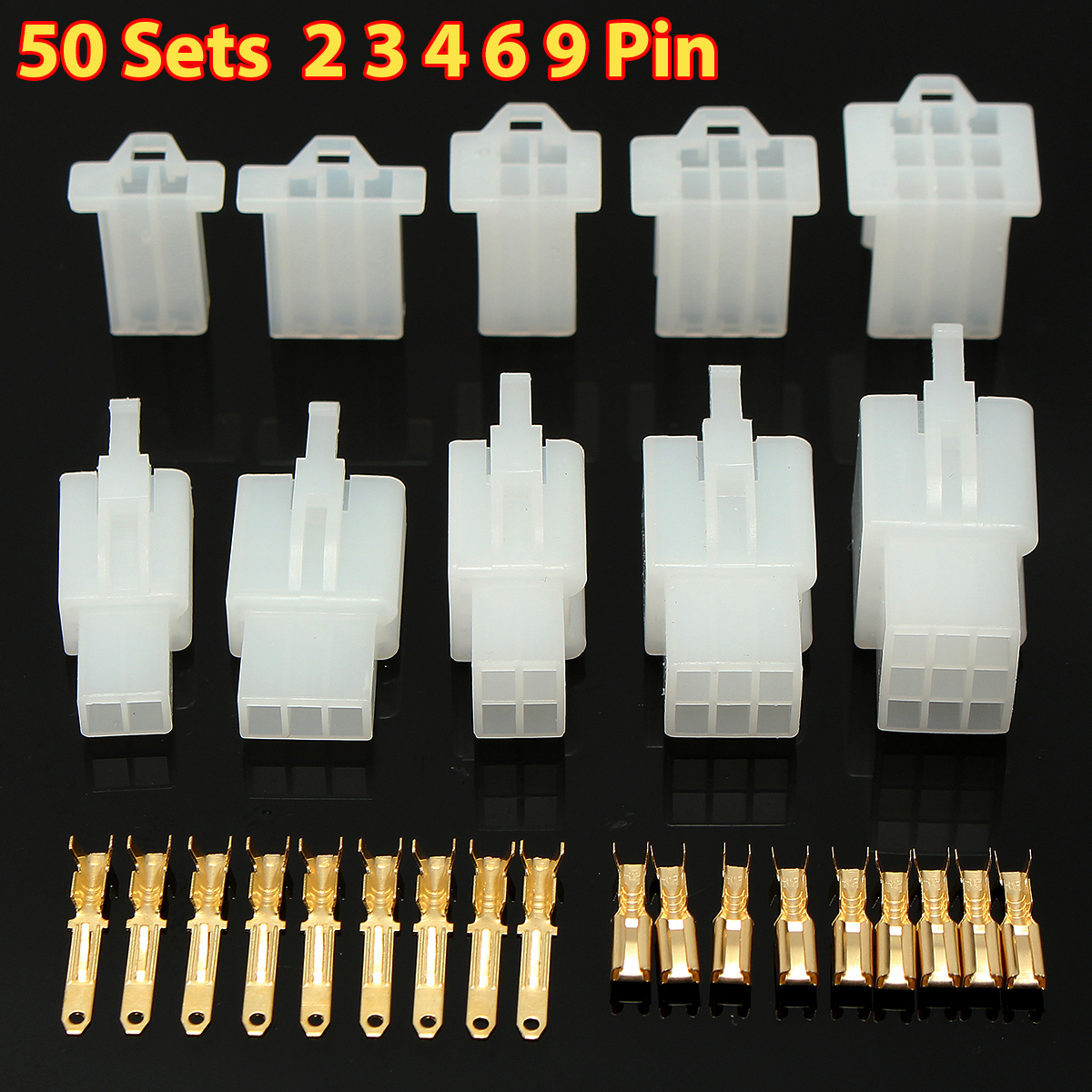 40-Sets-Autos-Car-Motorcycle-Electrical-28-mm-2-3-4-6-Pin-Wire-Connector-Terminal-Connectors-1163096