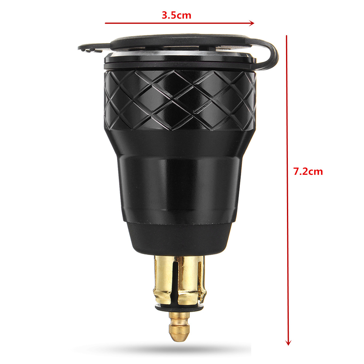 42A-12-24V-CNC-Dual-USB-Charger-LCD-Display-HellaDIN-Socket-For-BMW-1313637