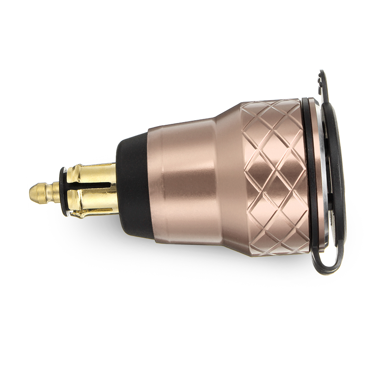 42A-12-24V-CNC-Dual-USB-Charger-LCD-Display-HellaDIN-Socket-For-BMW-1313637