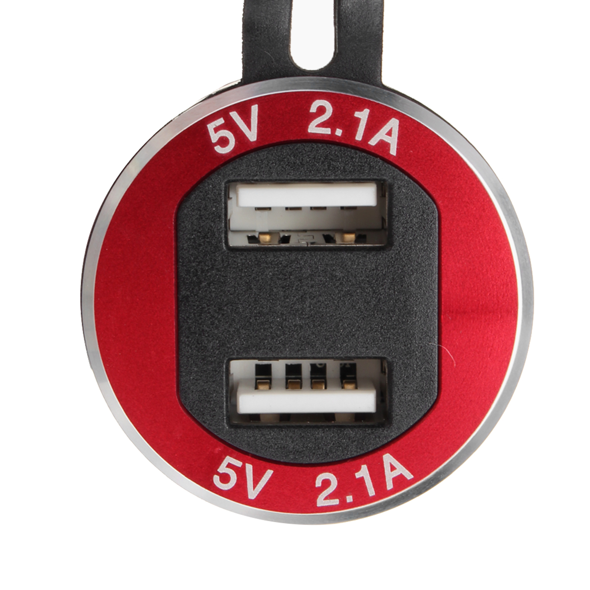 42A-12-24V-CNC-Dual-USB-Charger-LCD-Display-HellaDIN-Socket-For-BMW-1313637