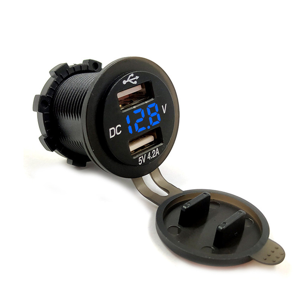 42A-12V-USB-Socket-Power-Adapter-Universal-Motorcycle-Car-Charger-Waterproof-1356067