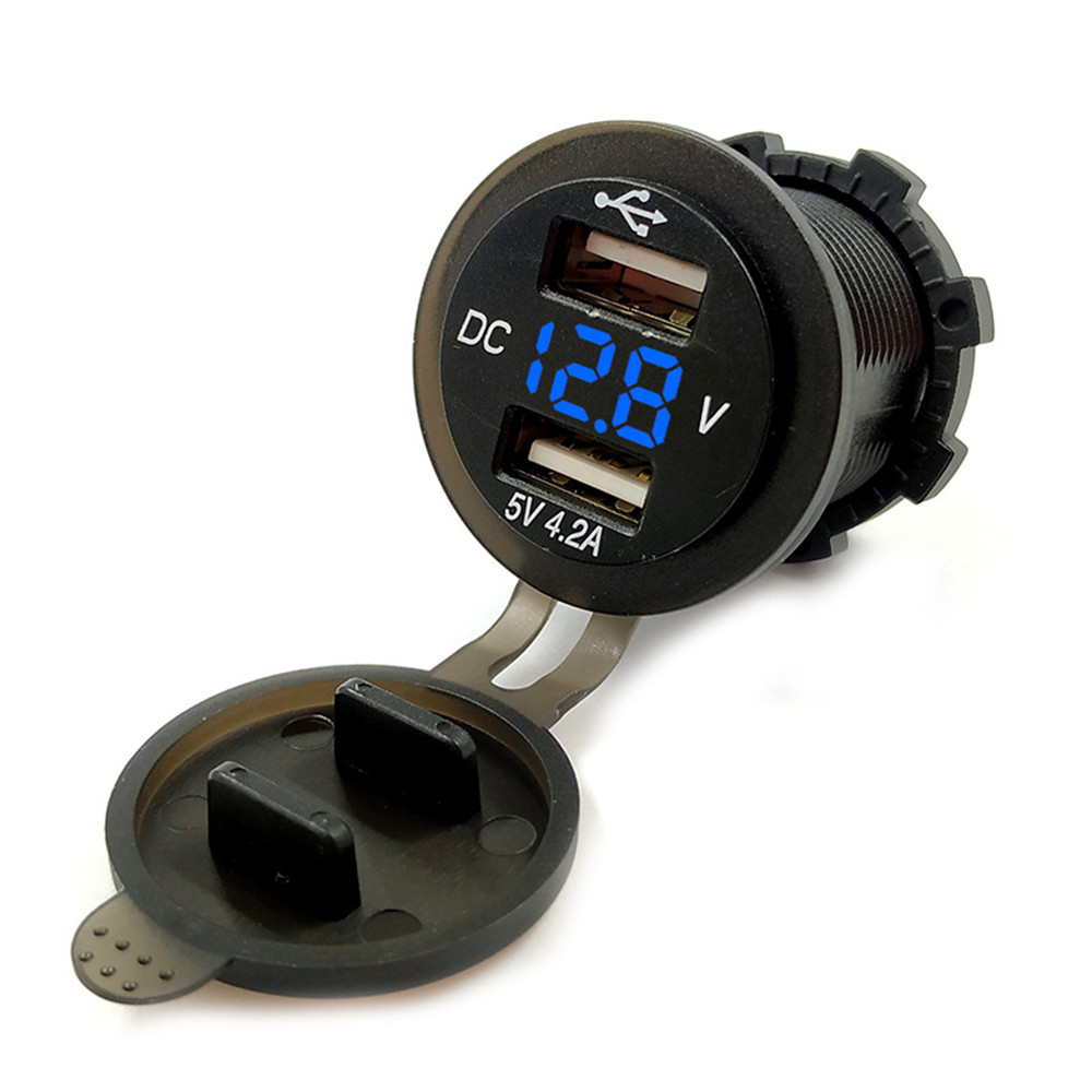 42A-12V-USB-Socket-Power-Adapter-Universal-Motorcycle-Car-Charger-Waterproof-1356067