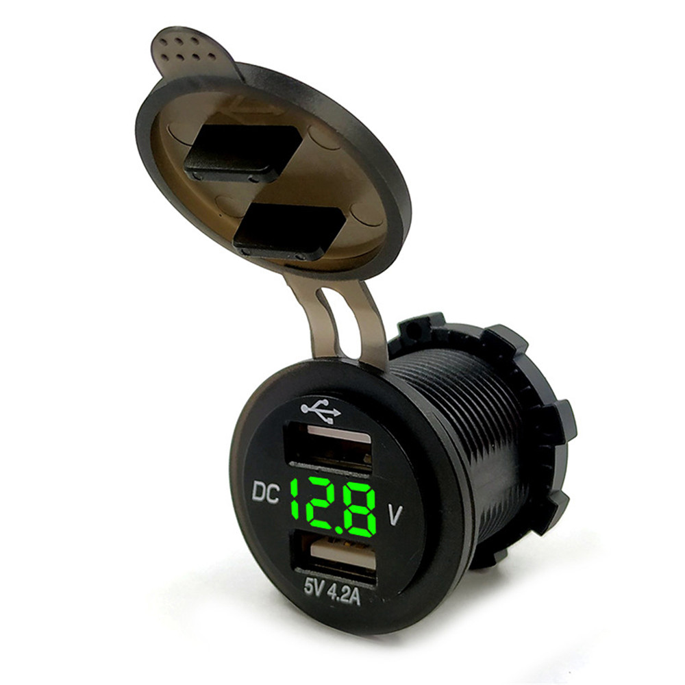 42A-12V-USB-Socket-Power-Adapter-Universal-Motorcycle-Car-Charger-Waterproof-1356067