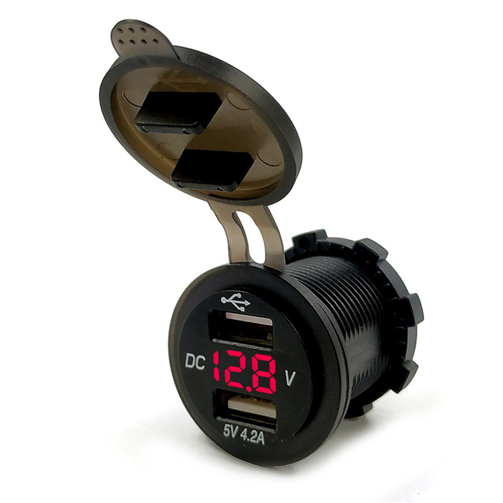 42A-12V-USB-Socket-Power-Adapter-Universal-Motorcycle-Car-Charger-Waterproof-1356067