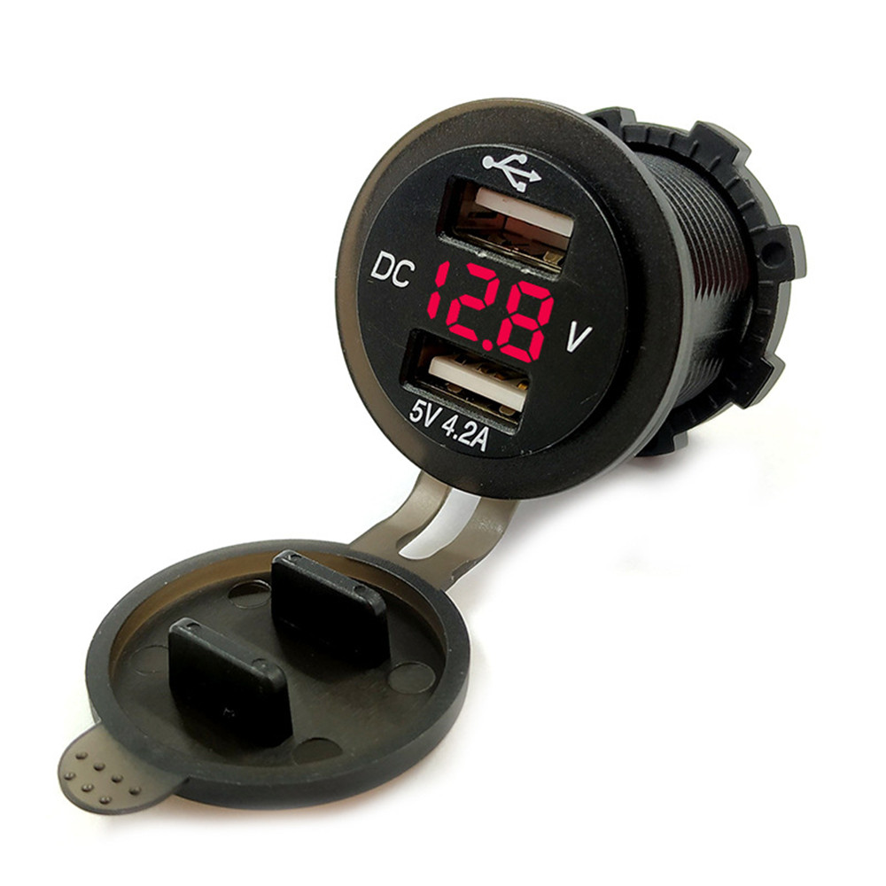 42A-12V-USB-Socket-Power-Adapter-Universal-Motorcycle-Car-Charger-Waterproof-1356067