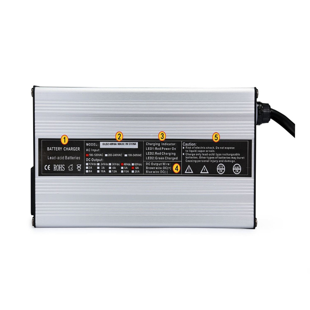 48V-6A-Battery-Charger-RXV-Plug-For-Ez-Go-Club-Golf-Cart-Car-1596498