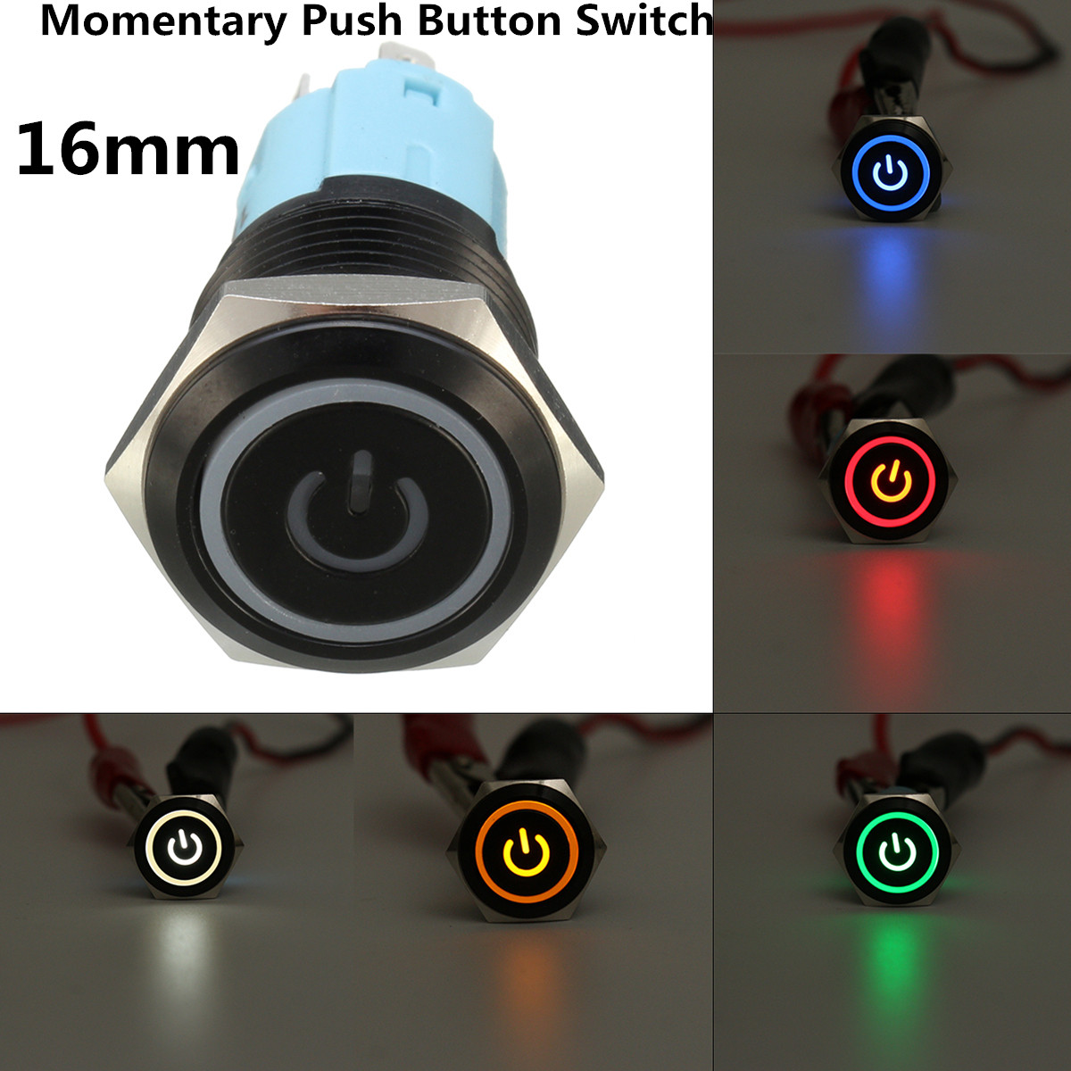 5-Pin-16mm-12V-LED-Light-Stainless-Steel-Push-Button-Momentary-Switch-1258191