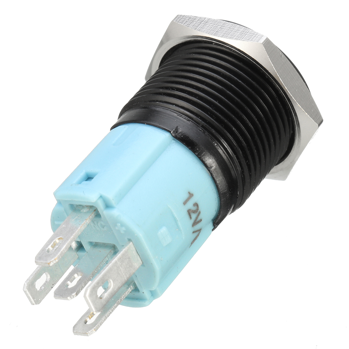 5-Pin-16mm-12V-LED-Light-Stainless-Steel-Push-Button-Momentary-Switch-1258191