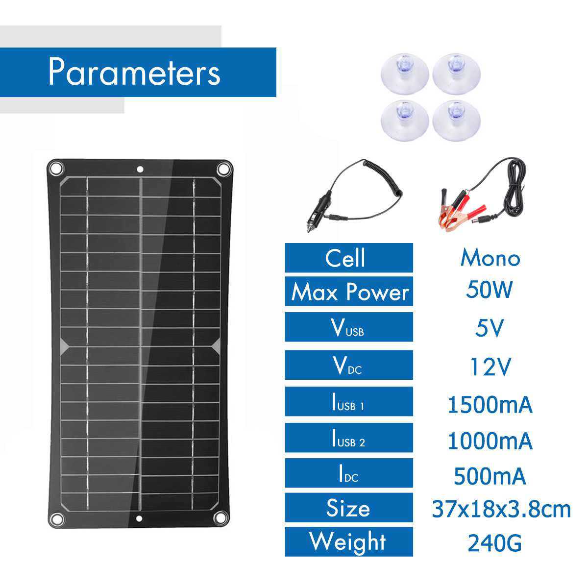 50W-Flexible-Solar-Panel-USB-18V-Smartphone-Charger-Monocrystalline-Power-Charger-Solar-Panel-Kit-Co-1775629