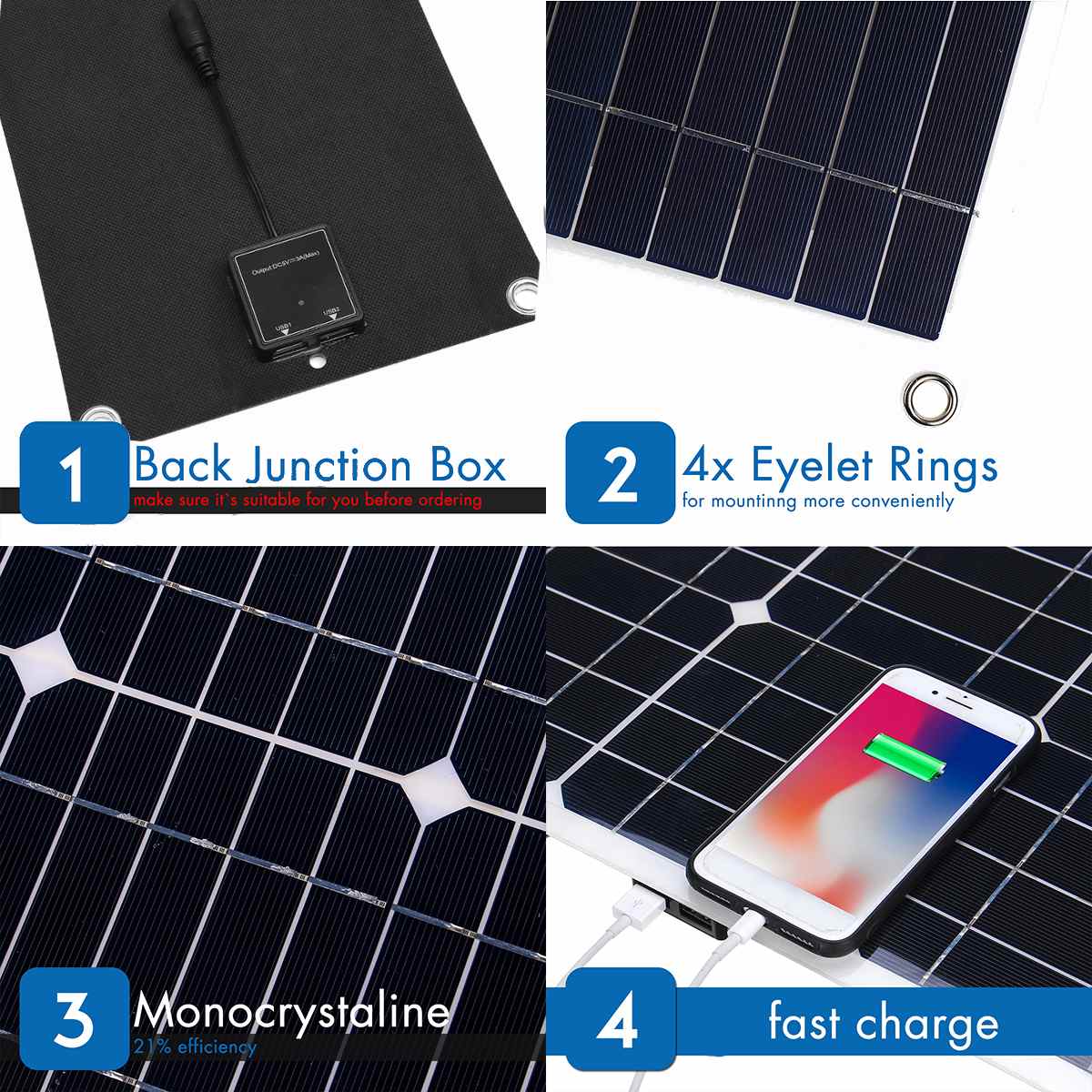 50W-Flexible-Solar-Panel-USB-18V-Smartphone-Charger-Monocrystalline-Power-Charger-Solar-Panel-Kit-Co-1775629