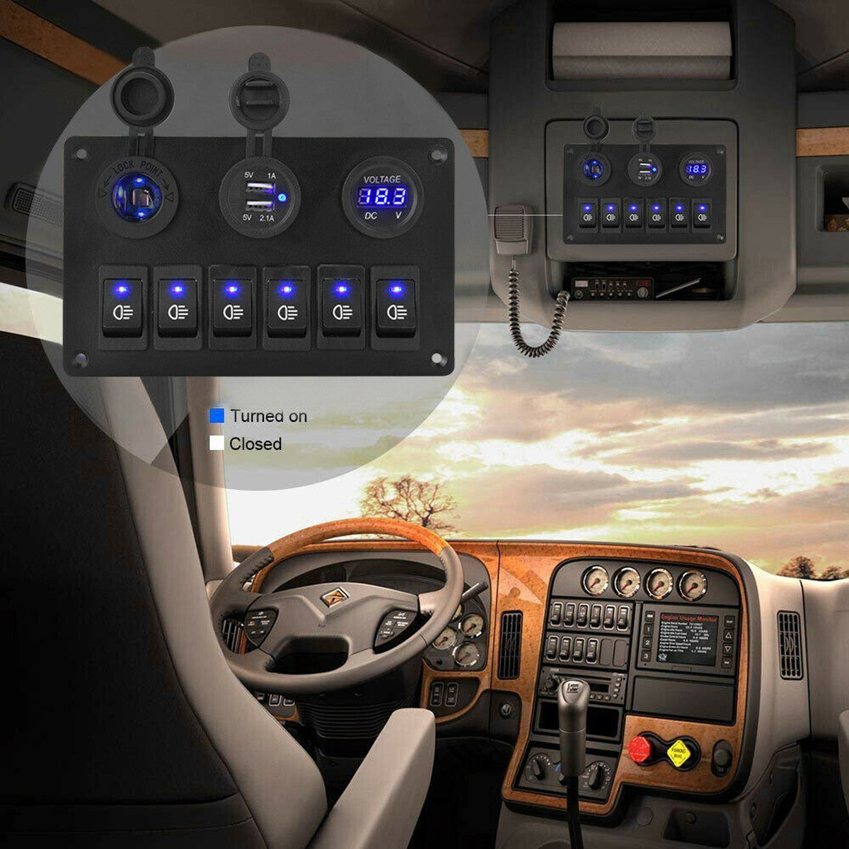 6-Gang-12V-Switch-Panel-USB-Charger-ON-OFF-Toggle-Rocker-For-Car-Boat-Marine-1822295