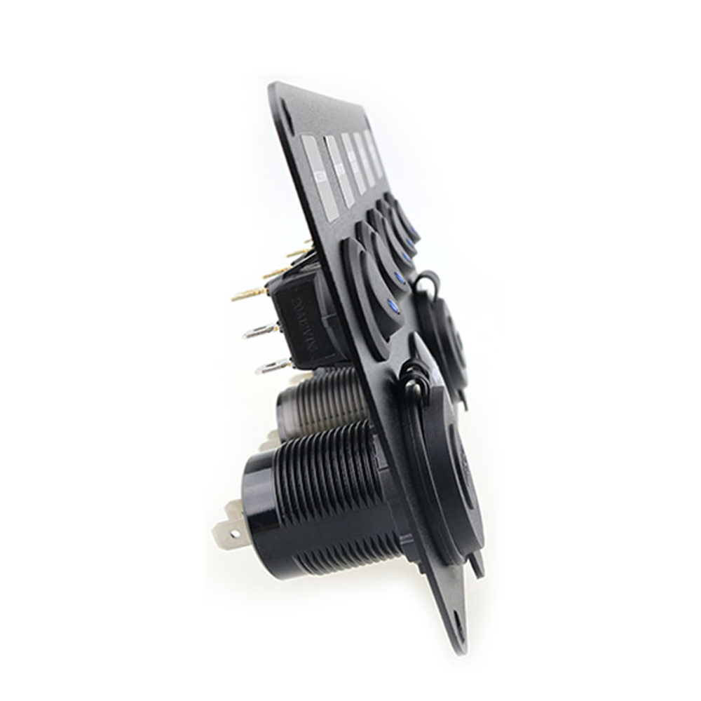 Car-Boat-Switch-Panel-Waterproof-Digital-Voltmeter-Dual-USB-Port-12V-Outlet-Combination-Marine-LED-R-1814491
