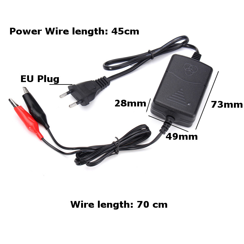 DC-12V-12A-Car-Motorcycle-ATV-Smart-Compact-Battery-Charger-Tender-Maintainer-EU-Plug-1210691