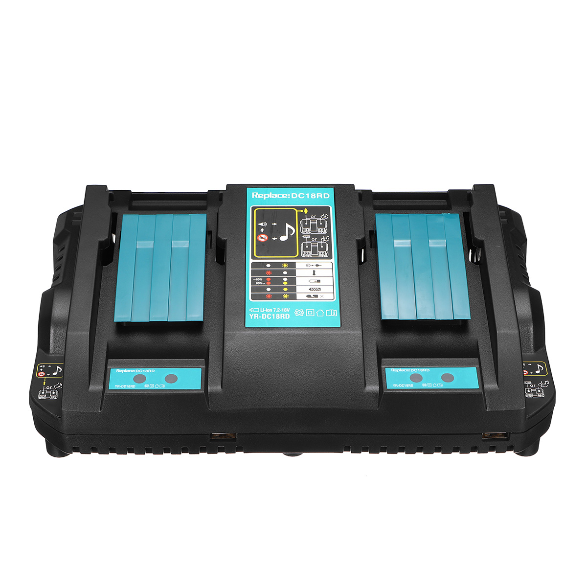 Dual-Twin-Port-Battery-Charger-For-Makita-DC18RD-Li-ion-LXT-72V-18V-Fast-Rapid-1466163