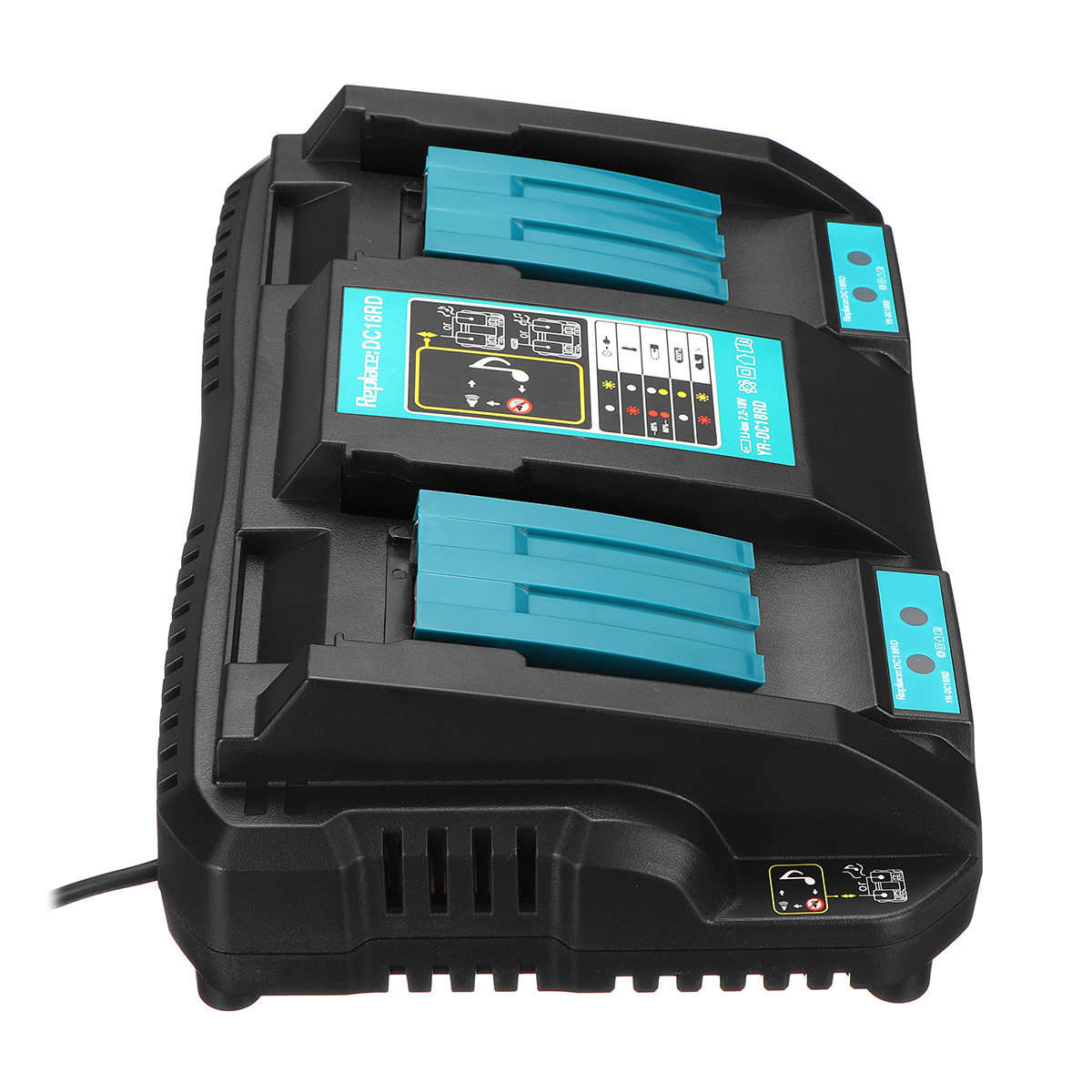 Dual-Twin-Port-Battery-Charger-For-Makita-DC18RD-Li-ion-LXT-72V-18V-Fast-Rapid-1466163