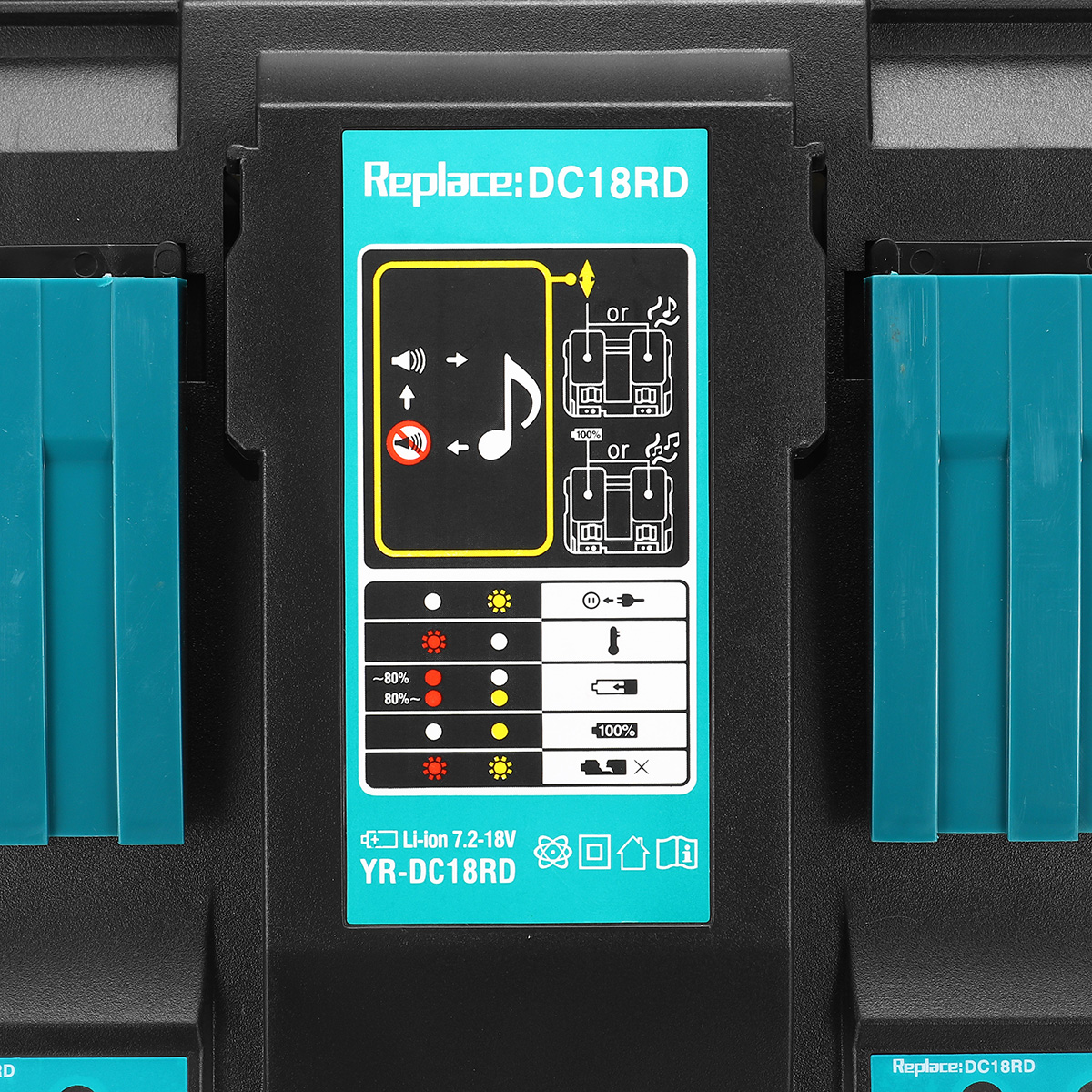 Dual-Twin-Port-Battery-Charger-For-Makita-DC18RD-Li-ion-LXT-72V-18V-Fast-Rapid-1466163