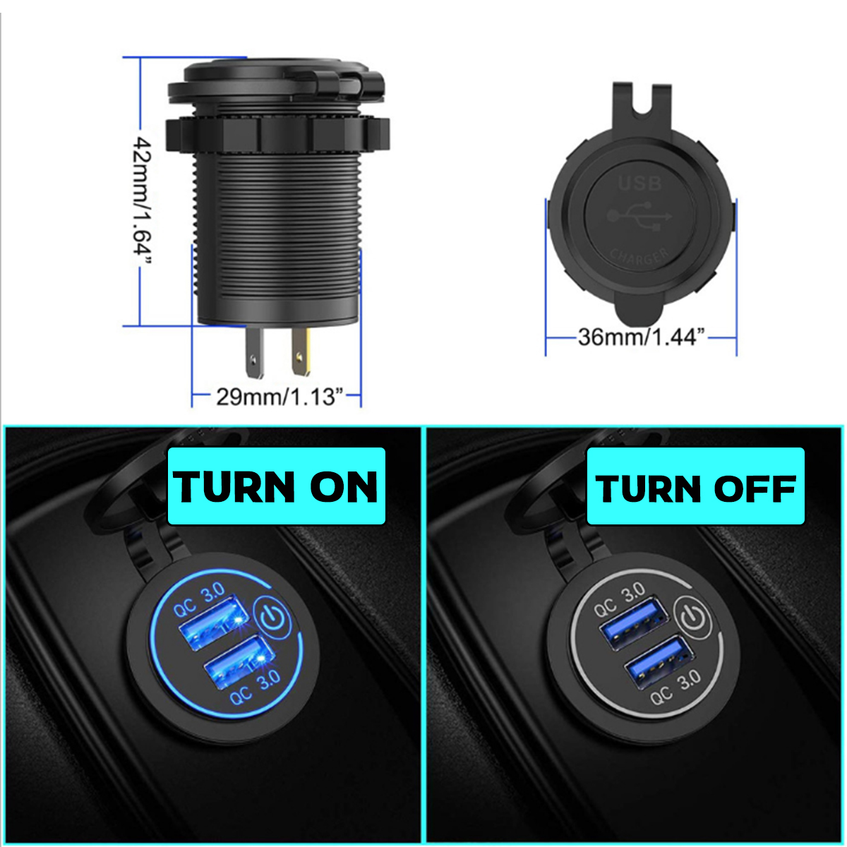 Dual-USB-Port-Car-Charger-Socket-QC-30-Fast-Charging-Outlet-Car-Truck-Boat-RV-1818832
