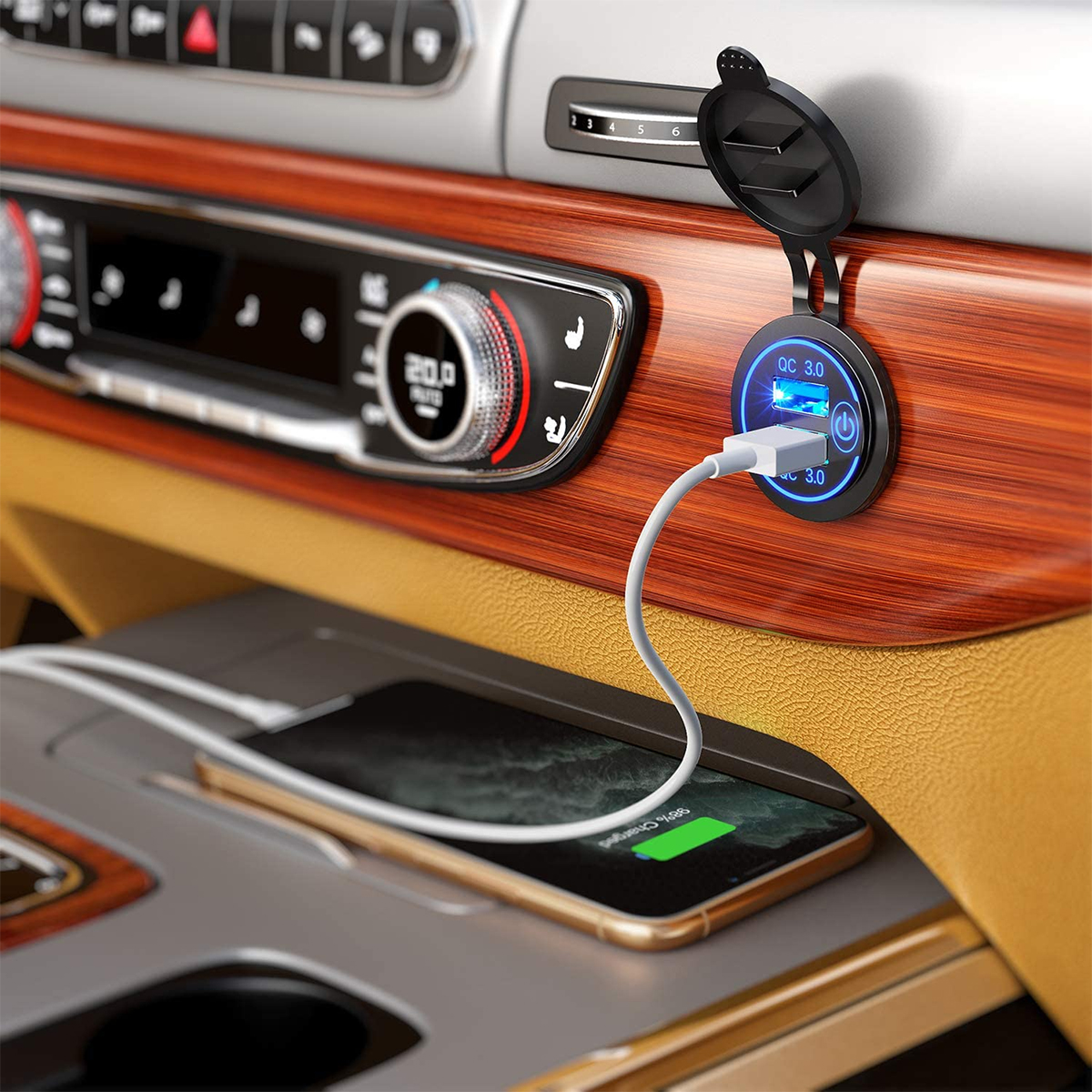 Dual-USB-Port-Car-Charger-Socket-QC-30-Fast-Charging-Outlet-Car-Truck-Boat-RV-1818832