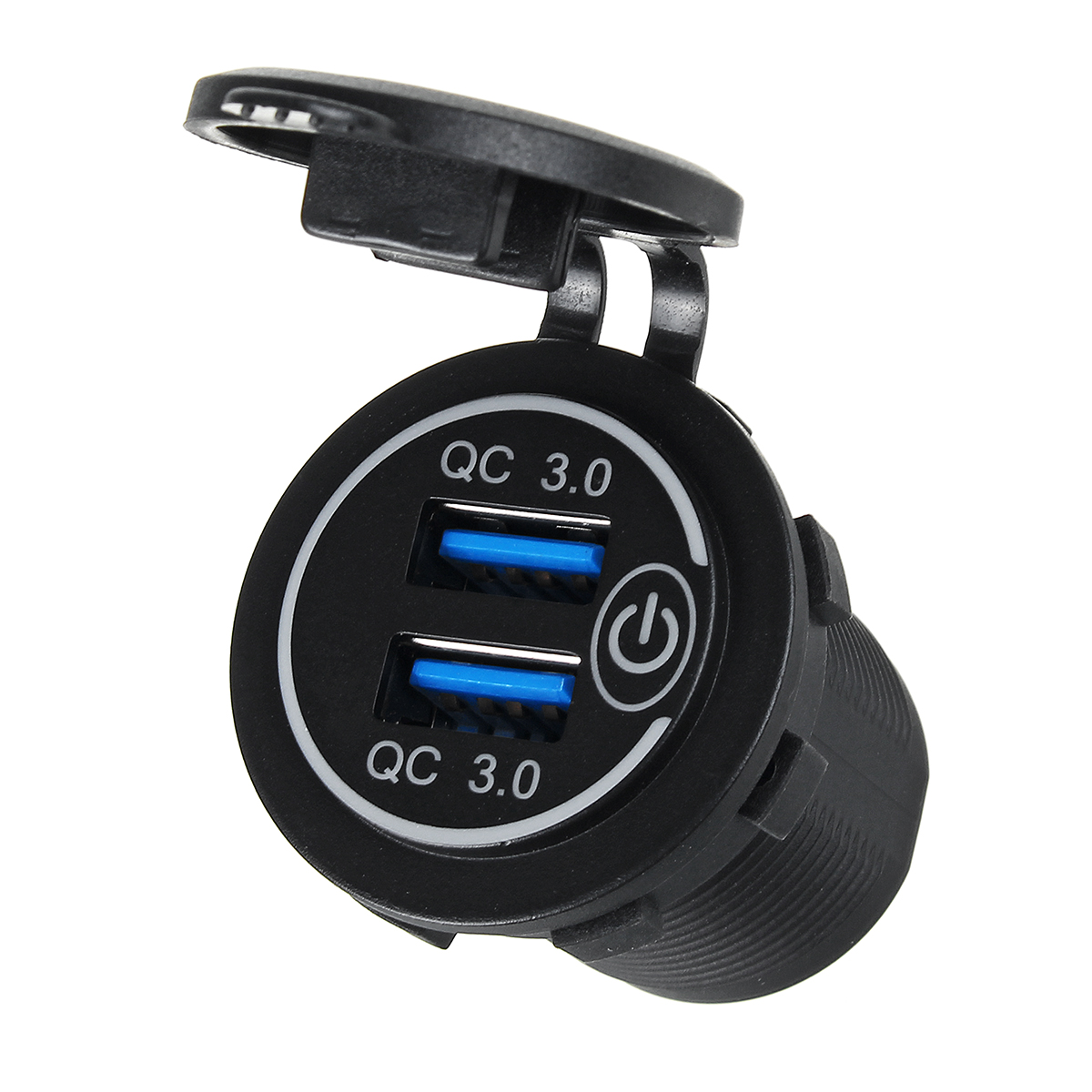 Dual-USB-Port-Car-Charger-Socket-QC-30-Fast-Charging-Outlet-Car-Truck-Boat-RV-1818832