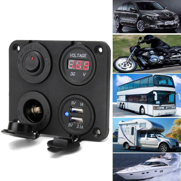 Dual-Usb-Adapter-Charger-Sockets--Digital-Volt-Meterr--Switch-Panel-1176988