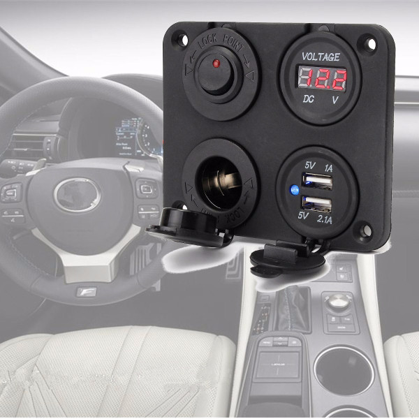 Dual-Usb-Adapter-Charger-Sockets--Digital-Volt-Meterr--Switch-Panel-1176988