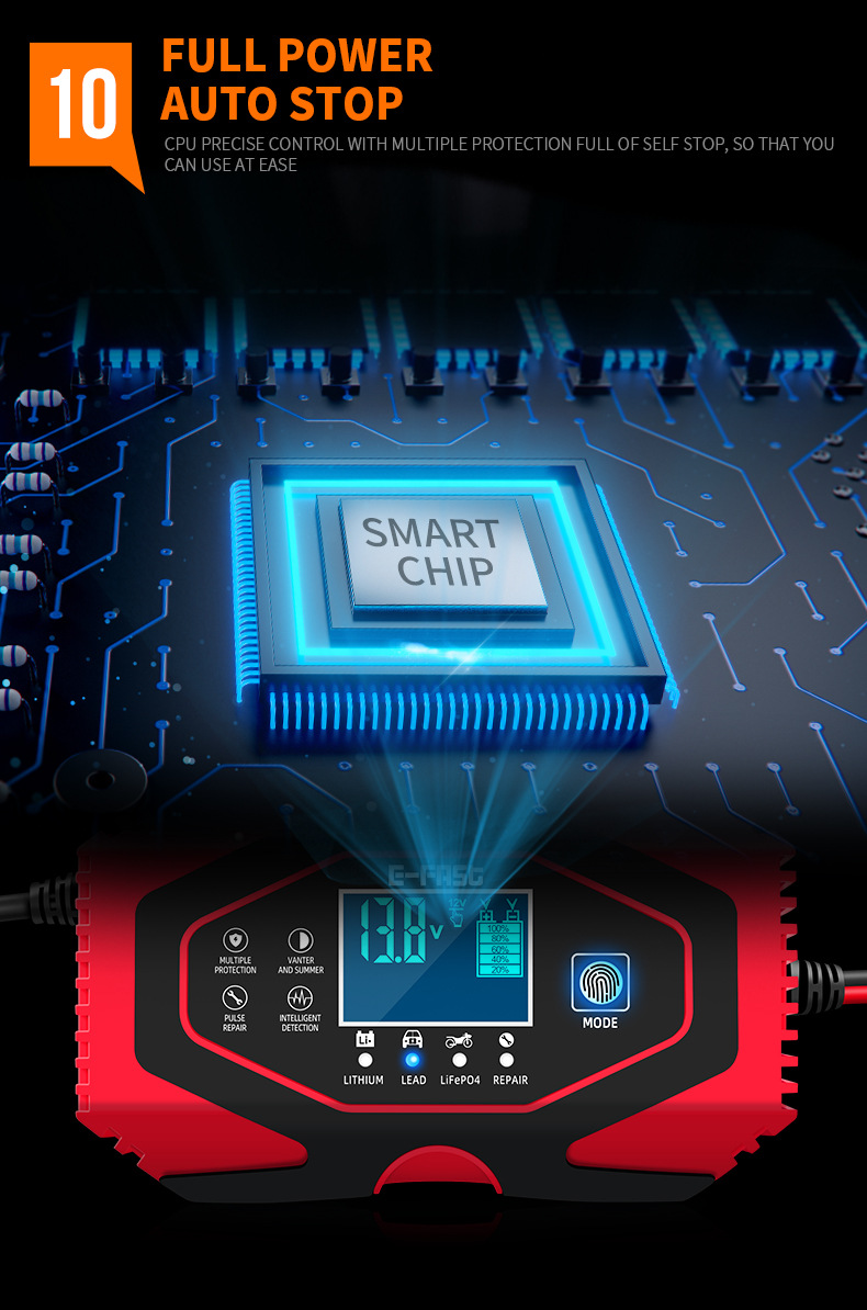 E-Fast-7-Stages-Touch-Screen-LCD-Display-12V-6A-24V-3A-Car-Motorcycle-Lead-Smart-Battery-Memory-Func-1709723