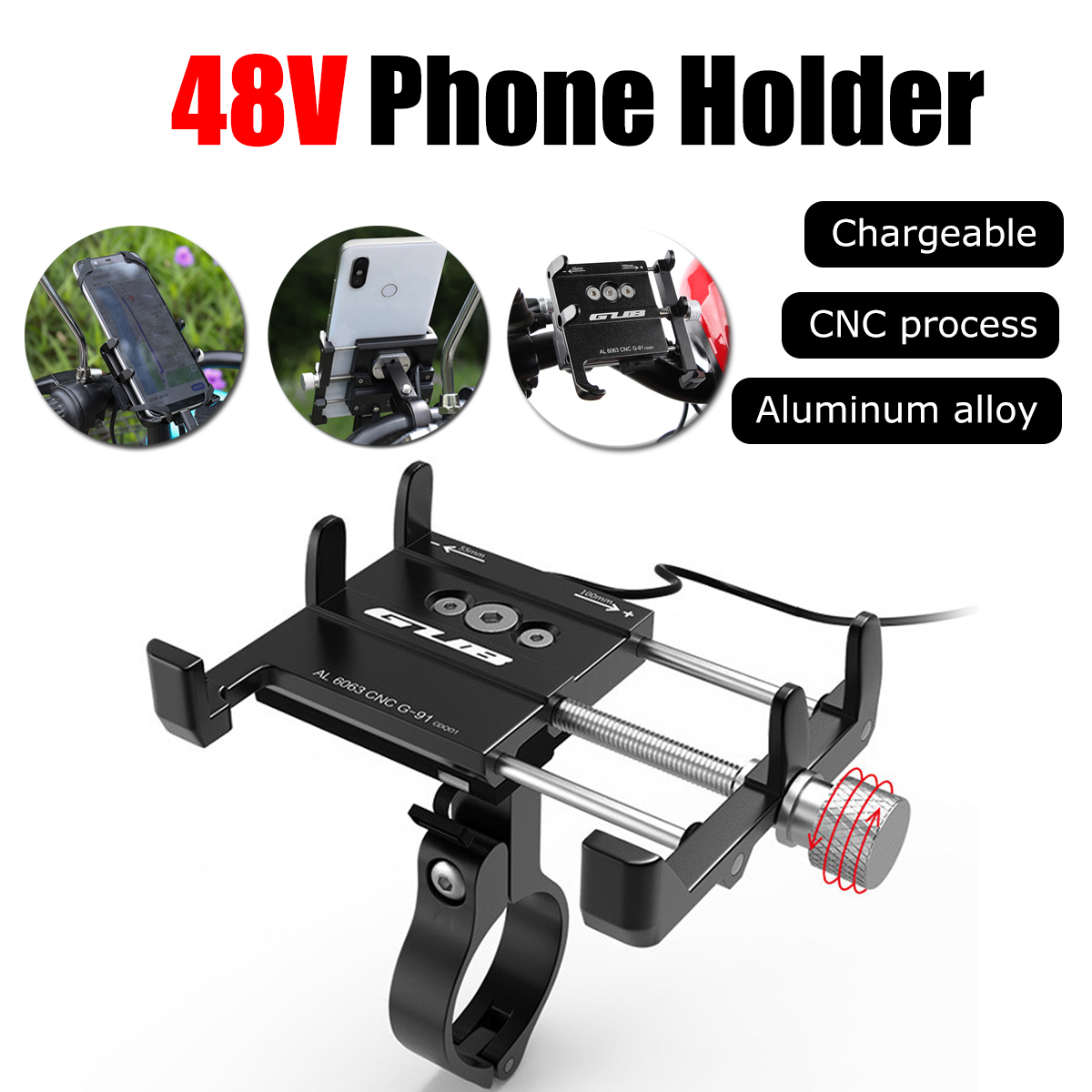 GUB-G-91-12V-48V-Phone-GPS-USB-Charger-Holder-Bike-Mount-Electric-Scooter-Bicycle-Charging-Stand-1583717