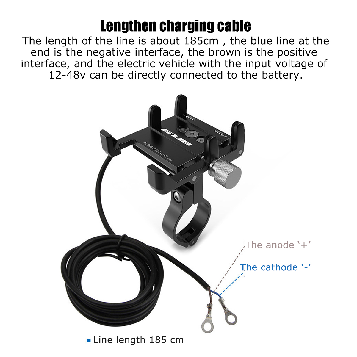 GUB-G-91-12V-48V-Phone-GPS-USB-Charger-Holder-Bike-Mount-Electric-Scooter-Bicycle-Charging-Stand-1583717