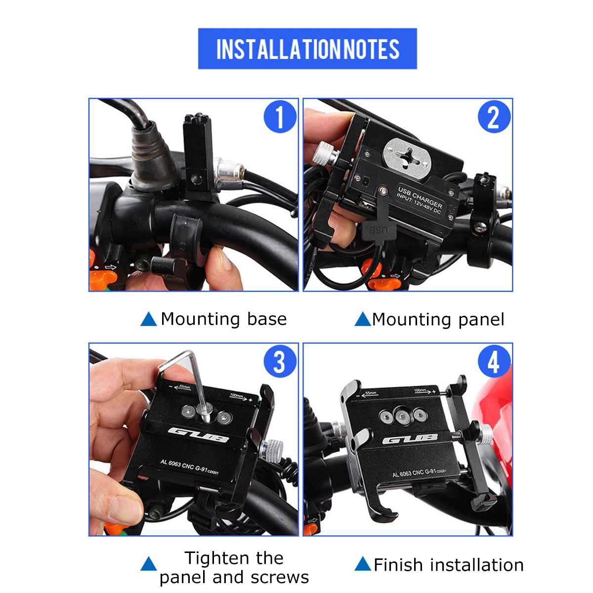 GUB-G-91-12V-48V-Phone-GPS-USB-Charger-Holder-Bike-Mount-Electric-Scooter-Bicycle-Charging-Stand-1583717
