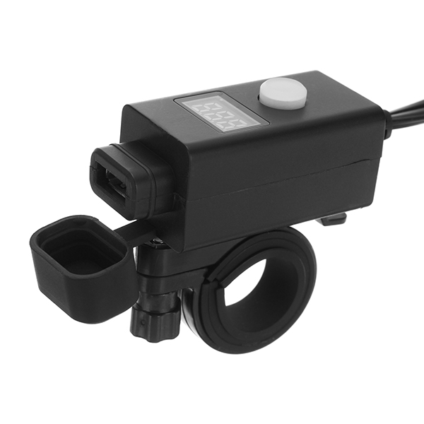 Motorcycle-Dual-USB-Charger-LED-Digital-Display-SAE-To-USB-21A-5V-Cable-Waterproof-1220236