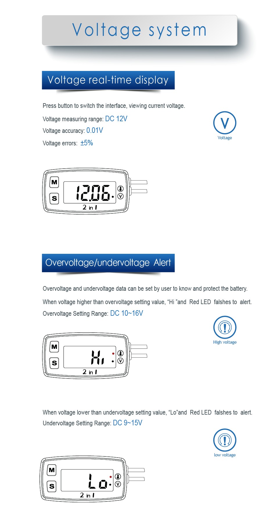 Motorcycle-Meter-LED-Digital-Termometer-Voltmeter-Temperature-Meter-For-Pit-Bike-ATV-Outboard-Lawnmo-1687389