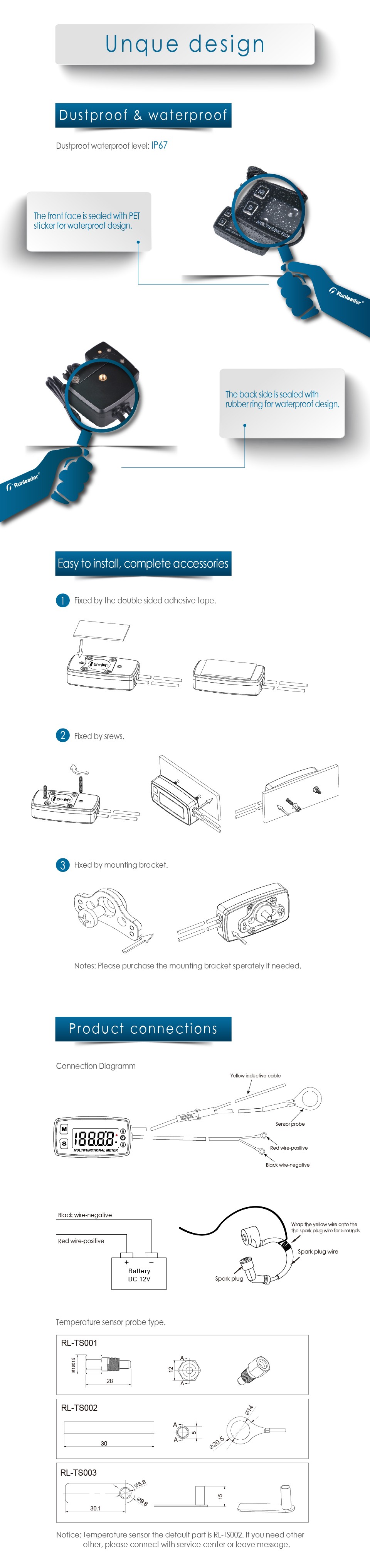 Motorcycle-Meter-LED-Digital-Termometer-Voltmeter-Temperature-Meter-For-Pit-Bike-ATV-Outboard-Lawnmo-1687389