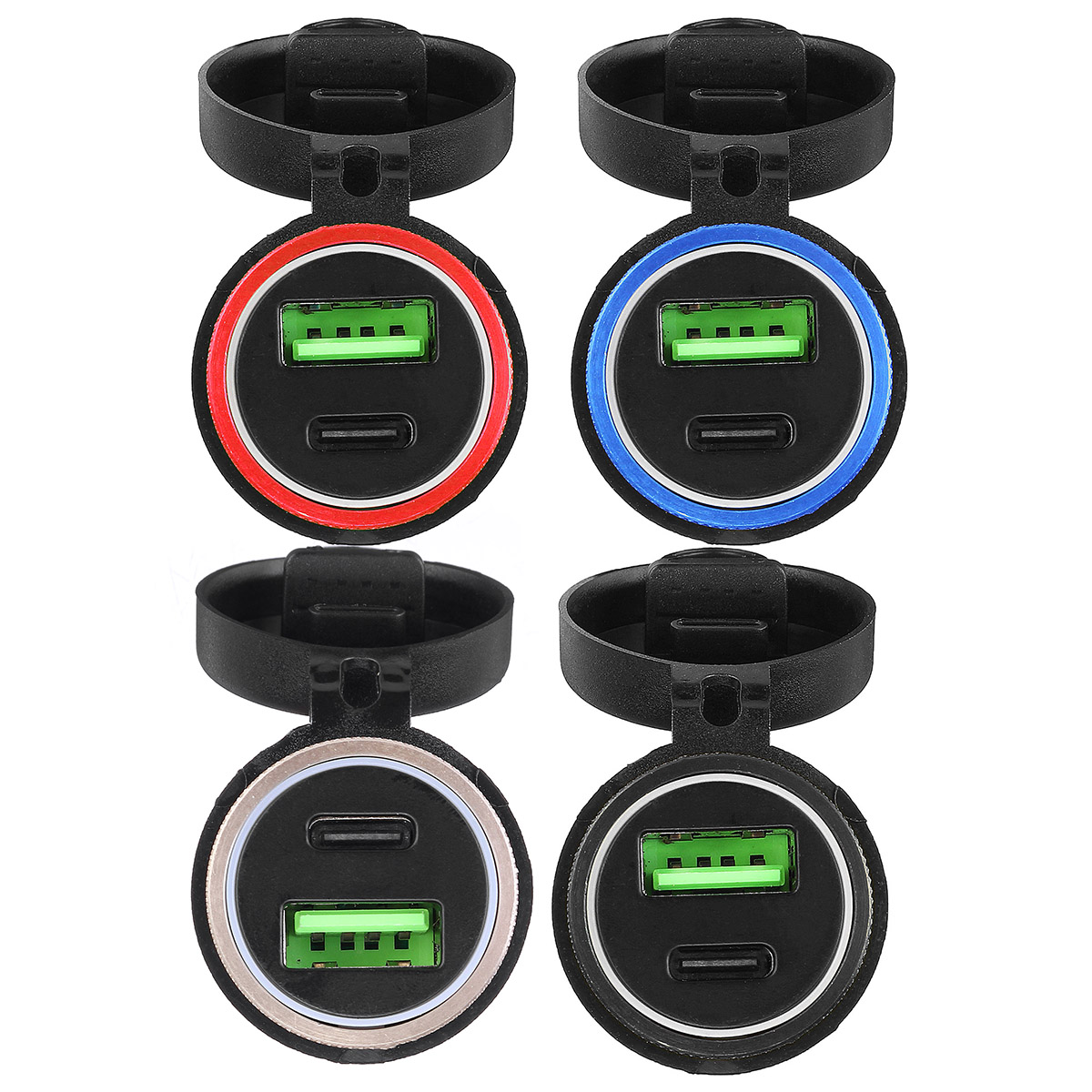 QC30-Type-C-Waterproof-General-Quick-USB-Charger-Socket-Charger-Blue-Light-1635101