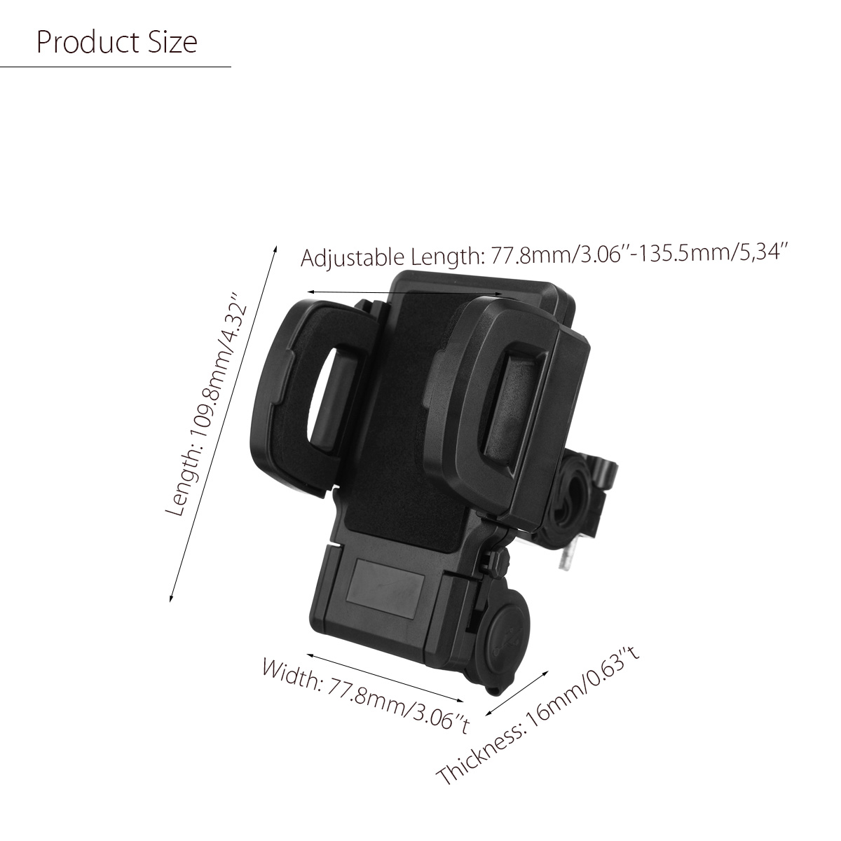 Waterproof-Universal-Motorcycle-Handlebar-USB-Charger-Mount-Holder-For-Phone-GPS-1209184