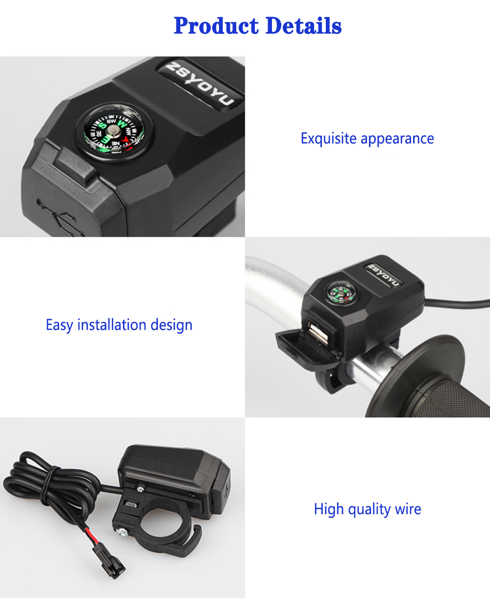 36V-108V-48V-64V-72V-Compass-USB-Charger-Mobile-Phone-Charging-Waterproof-Power-Supply-Adapter-Unive-1743567