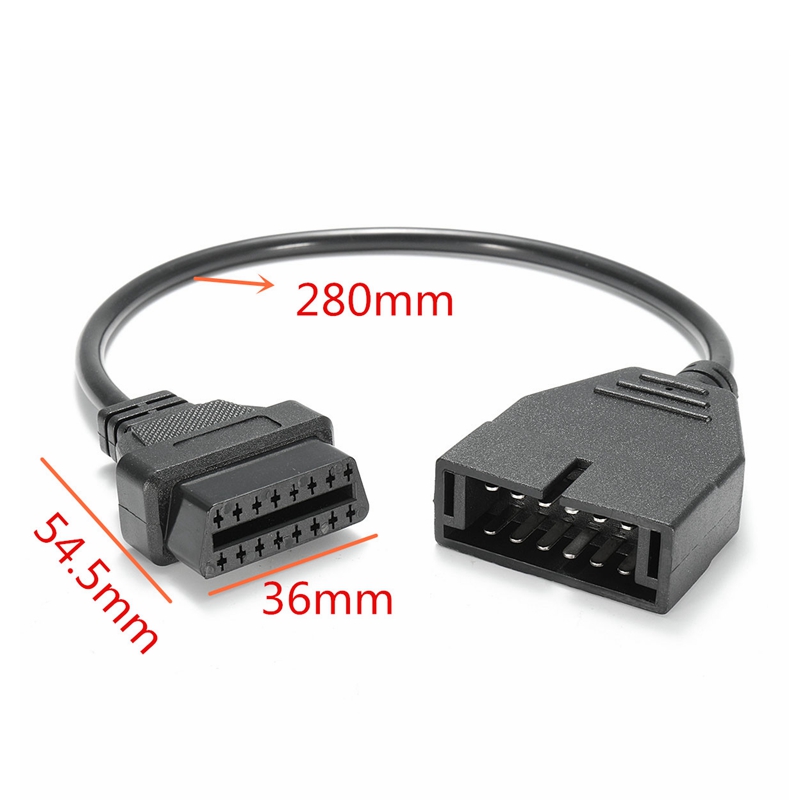 12Pin-OBD1-to-16-Pin-OBD2-Convertor-Connector-Adapter-Cable-For-GM-Chevrolet-GMC-1290034
