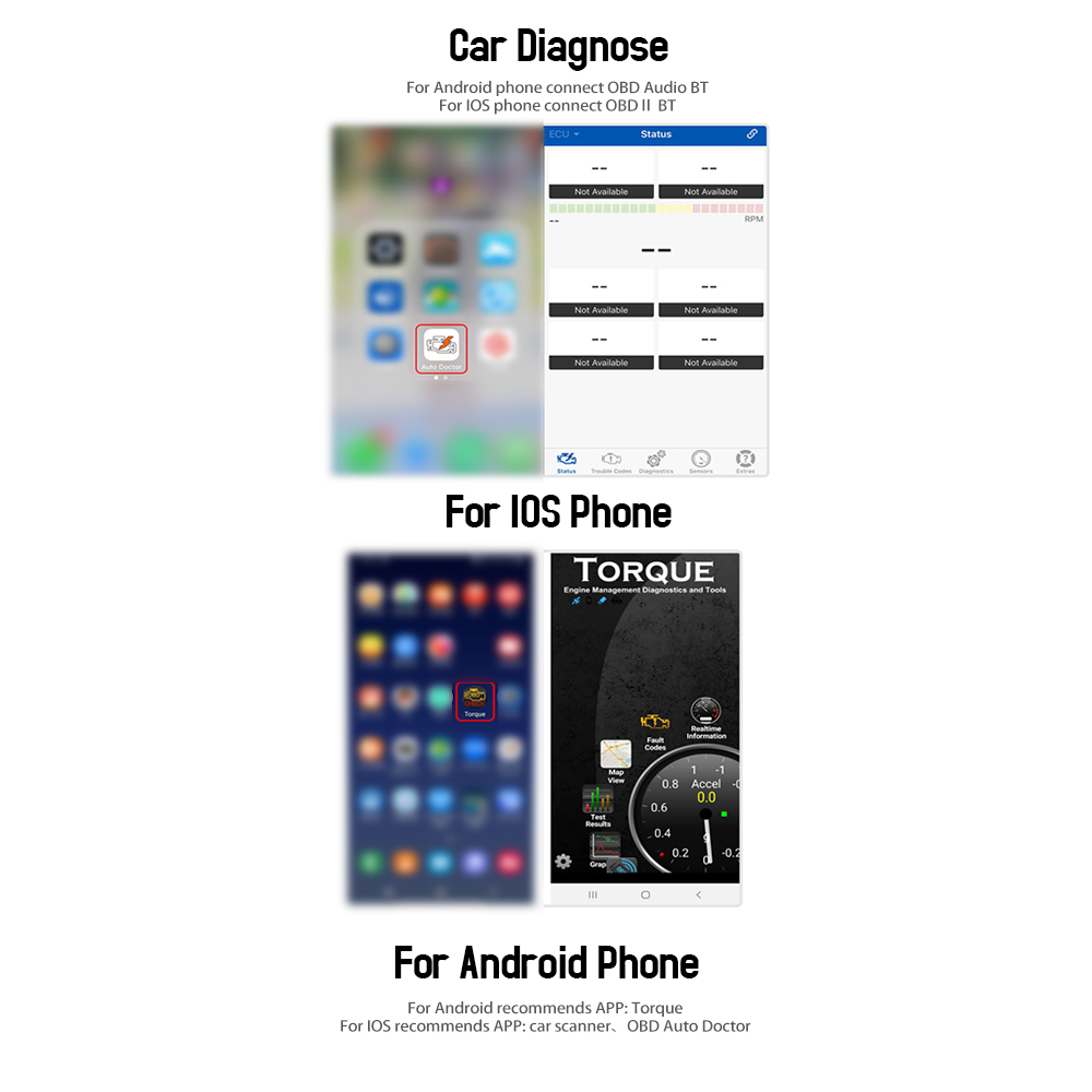 Car-Diagnostic-Scanner-Code-Reader-Tool-Auto-Fault-Detector-Music-Player-V12-OBD2-bluetooth-Hands-fr-1561128