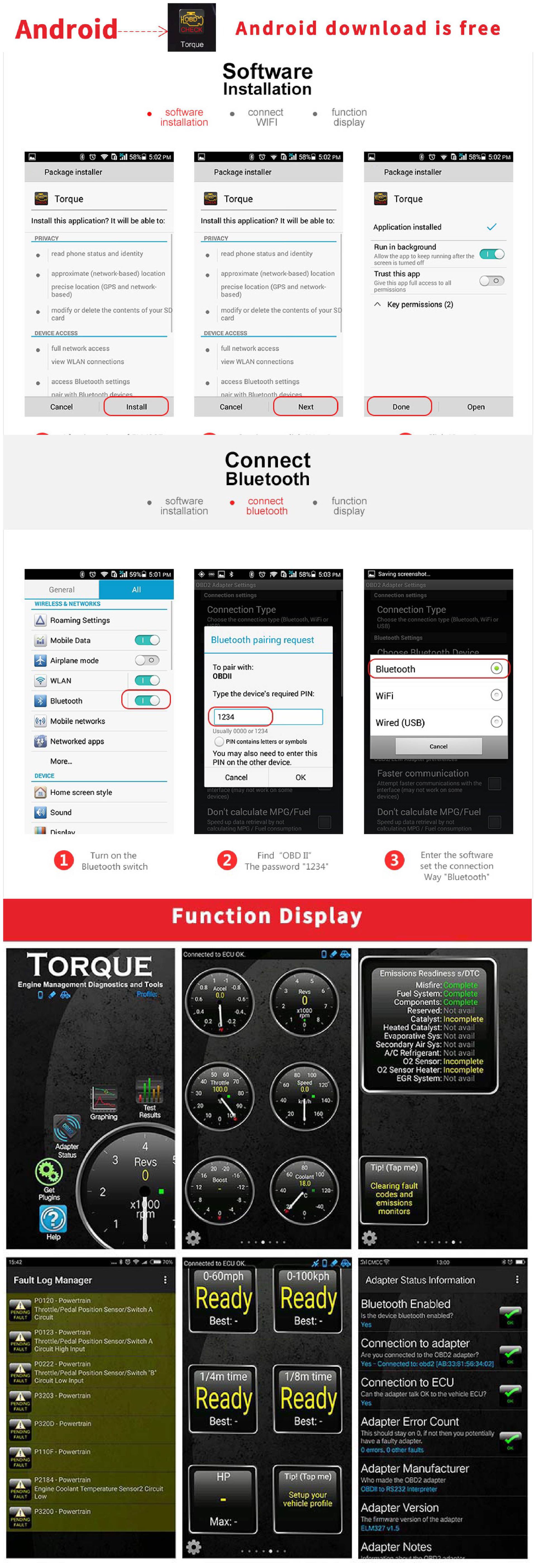 KONNWEI-KW910-bluetooth-ELM327-V15-OBD2-EOBD-Car-Scan-Tool-Diagnostic-Scanner-Engine-Fault-Check-Cod-1649118